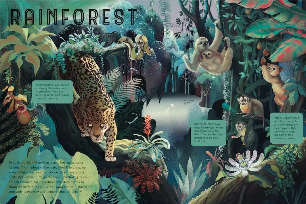 Gambar 2 Glow In The Dark Animals At Night